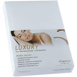   Multitex Premium Mako Jersey gumis lepedő egyiptomi pamutból, 200x200x40 cm, 230 g/m², fehér, 1 db/cs.