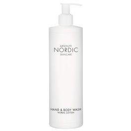   Absolute Nordic Skincare folyékony szappan és tusfürdő pumpás adagolóval, 500 ml, 15 db/cs.