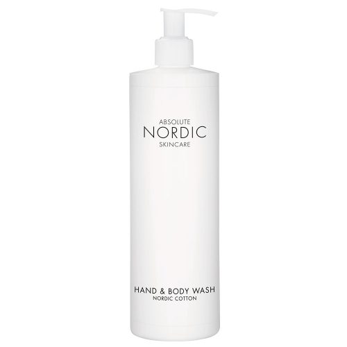 Absolute Nordic Skincare folyékony szappan és tusfürdő pumpás adagolóval, 500 ml, 15 db/cs.