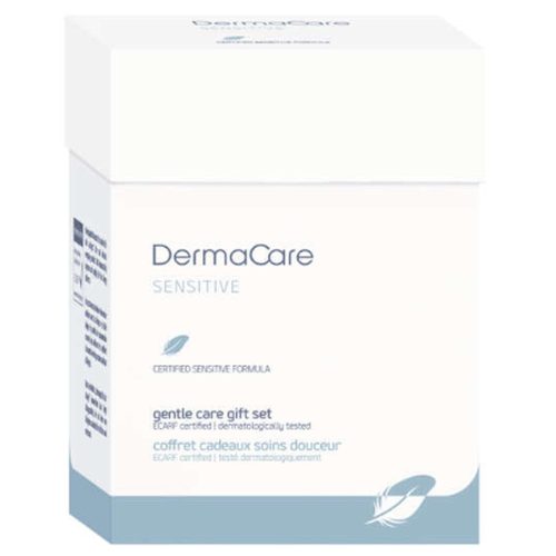 DermaCare VIP ajándékcsomag allergiások számára is: 30 ml tusfürdő, 30 ml test és hajsampon, 30 ml testápoló, 15 g szappan, 14 db/cs.