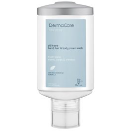   DermaCare 3 az 1-ben folyékony szappan, test- és hajsampon allergiások számára is, Press+Wash adagoló rendszer, 330 ml, 30 db/cs.