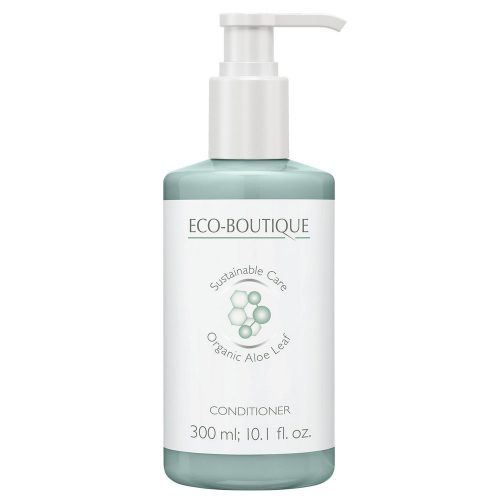 Eco Boutique Aloe Leaf & Green Tea hajkondicionáló pumpás adagolóval, 300 ml, 12 db/cs.