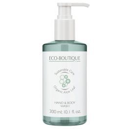   Eco Boutique Aloe Leaf & Green Tea folyékony szappan és tusfürdő pumpás adagolóval, 300 ml, 12 db/cs.