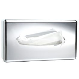   Kozmetikai kendő adagoló, falra szerelhető, króm, 20 db/cs.