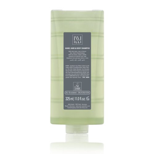 ILLI 1 3 az 1-ben folyékony szappan, test és hajsampon, 325 ml, 30 db/cs.