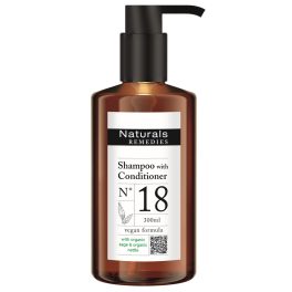   Naturals Remedies sampon és hajondicionáló pumpás adagolóval, 300 ml, 12 db/cs.