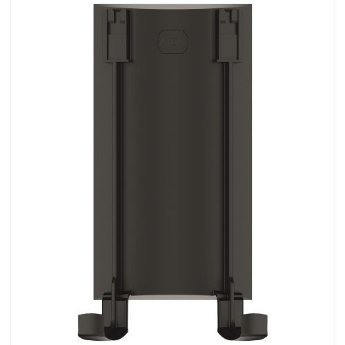 Shape dupla fali tartó, fekete, csavaros & öntapadós, 10 db/cs.