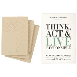   Think, Act & Live Responsible papír zsebkendő (3 db), 300 db/cs.
