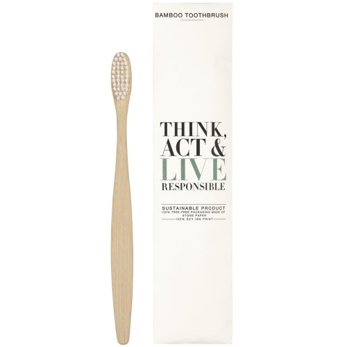 Think, Act & Live Responsible bambusz fogkefe, 100 db/cs.