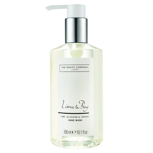 The White Company - Lime & Bay folyékony szappan és tusfürdő pumpás adagolóval, 300 ml, 12 db/cs.