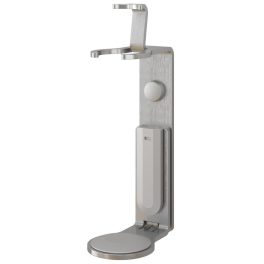   Pump Dispenser fali tartó, zárható, rozsdamentes acél, szimpla, 10 db/cs.